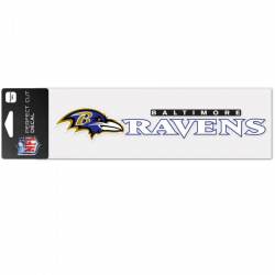 Baltimore Ravens Wordmark - 3x10 Die Cut Decal