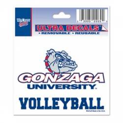 Gonzaga University Bulldogs Volleyball - 3x4 Ultra Decal