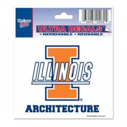 University Of Illinois Fighting Illini Architecture - 3x4 Ultra Decal