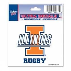 University Of Illinois Fighting Illini Rugby - 3x4 Ultra Decal