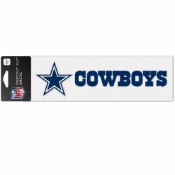 Dallas Cowboys Wordmark Logo - 3x10 Die Cut Decal
