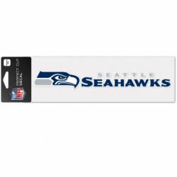 Seattle Seahawks Wordmark Logo - 3x10 Die Cut Decal