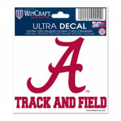 University of Alabama Crimson Tide Track and Field - 3x4 Ultra Decal