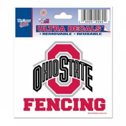 Ohio State University Buckeyes Fencing - 3x4 Ultra Decal
