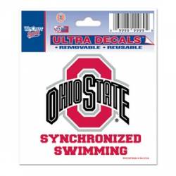 Ohio State University Buckeyes Synchronized Swimming - 3x4 Ultra Decal