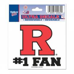Rutgers University Scarlet Knights #1 Fan - 3x4 Ultra Decal