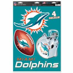 Miami Dolphins - Set of 4 Ultra Decals