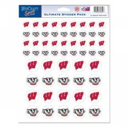 University Of Wisconsin Badgers - 8.5x11 Sticker Sheet