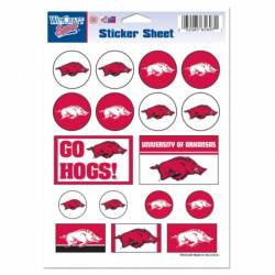 University Of Arkansas Razorbacks - 5x7 Sticker Sheet