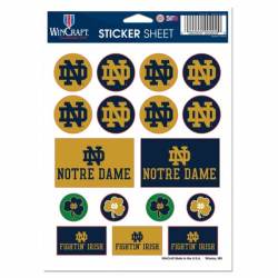 University Of Notre Dame Fighting Irish - 5x7 Sticker Sheet