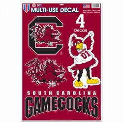 University Of South Carolina Gamecocks - Set of 4 Ultra Decals