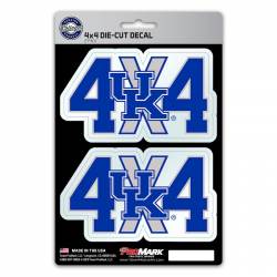 University Of Kentucky Wildcats 4x4 Off Road - Set of 2 Sticker Sheet