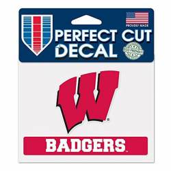 University Of Wisconsin Badgers - 4x5 Die Cut Decal