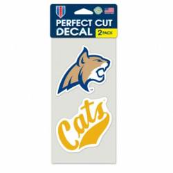 Montana State University Bobcats - Set of Two 4x4 Die Cut Decals