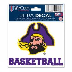 East Carolina University Pirates Basketball - 3x4 Ultra Decal