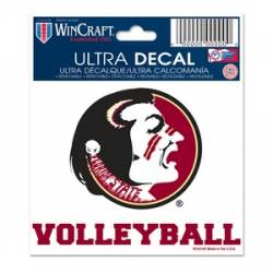 Florida State University Seminoles Volleyball - 3x4 Ultra Decal
