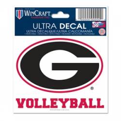 University Of Georgia Bulldogs Volleyball - 3x4 Ultra Decal