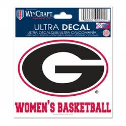 University Of Georgia Bulldogs Women's Basketball - 3x4 Ultra Decal