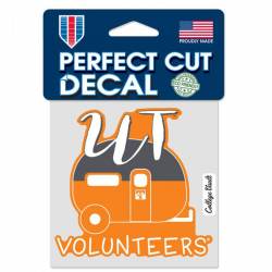 University Of Tennessee Volunteers Retro RV Logo - 4x4 Die Cut Decal