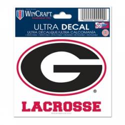 University Of Georgia Bulldogs Lacrosse - 3x4 Ultra Decal
