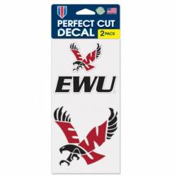 Eastern Washington University Eagles - Set of Two 4x4 Die Cut Decals