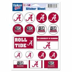 University of Alabama Crimson Tide - 5x7 Sticker Sheet