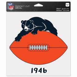 Chicago Bears Retro 1946 Logo - 8x8 Full Color Die Cut Decal