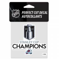 Colorado Avalanches 2022 Stanley Cup Champions - 4x4 Die Cut Decal