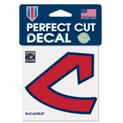 Cleveland Indians Retro C Logo - 4x4 Die Cut Decal