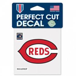 Cincinnati Reds Retro Logo - 4x4 Die Cut Decal