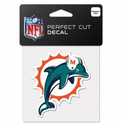 Miami Dolphins 1997-2012 Retro Logo - 4x4 Die Cut Decal