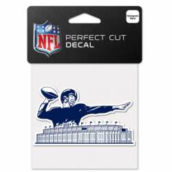 New York Giants Retro Logo - 4x4 Die Cut Decal