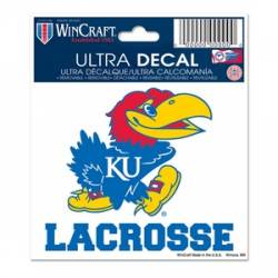 University Of Kansas Jayhawks Lacrosse - 3x4 Ultra Decal