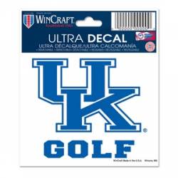University Of Kentucky Wildcats Golf - 3x4 Ultra Decal