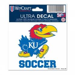 University Of Kansas Jayhawks Soccer - 3x4 Ultra Decal