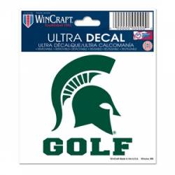 Michigan State University Spartans Golf - 3x4 Ultra Decal