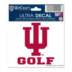 Indiana University Hoosiers Golf - 3x4 Ultra Decal