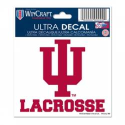 Indiana University Hoosiers Lacrosse - 3x4 Ultra Decal