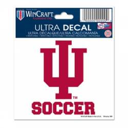 Indiana University Hoosiers Soccer - 3x4 Ultra Decal