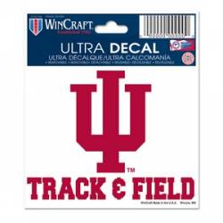 Indiana University Hoosiers Track & Field - 3x4 Ultra Decal