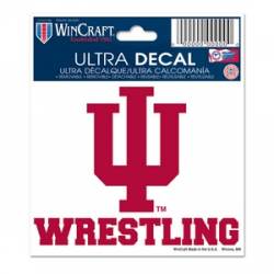 Indiana University Hoosiers Wrestling - 3x4 Ultra Decal