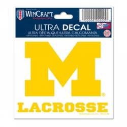 University Of Michigan Wolverines Lacrosse - 3x4 Ultra Decal