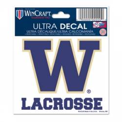 University Of Washington Huskies Lacrosse - 3x4 Ultra Decal