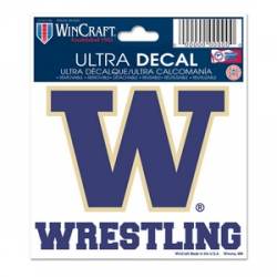 University Of Washington Huskies Wrestling - 3x4 Ultra Decal