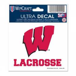 University Of Wisconsin Badgers Lacrosse - 3x4 Ultra Decal