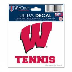 University Of Wisconsin Badgers Tennis - 3x4 Ultra Decal