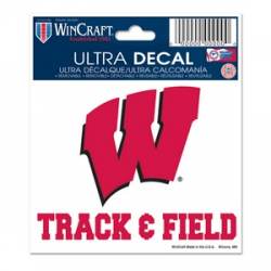 University Of Wisconsin Badgers Track & Field - 3x4 Ultra Decal