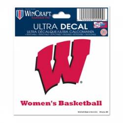 University Of Wisconsin Badgers Women's Basketball - 3x4 Ultra Decal