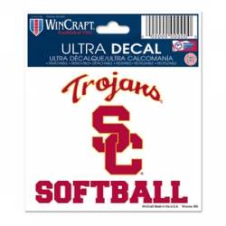 University Of Southern California USC Trojans Softball - 3x4 Ultra Decal