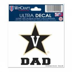Vanderbilt University Commodores Dad - 3x4 Ultra Decal